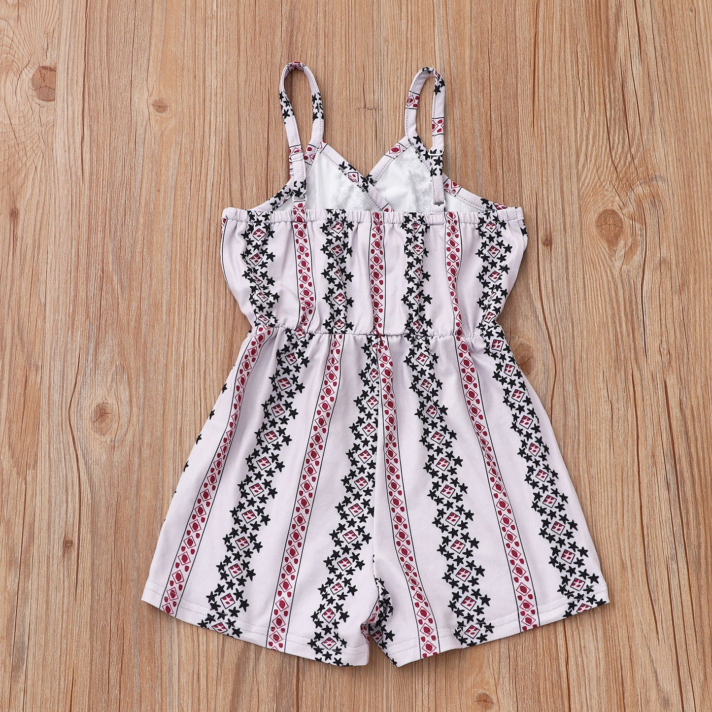 Floral Striped Overalls Jumpsuit