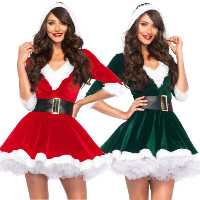 Christmas Dress Santa Claus Hoodie Costume