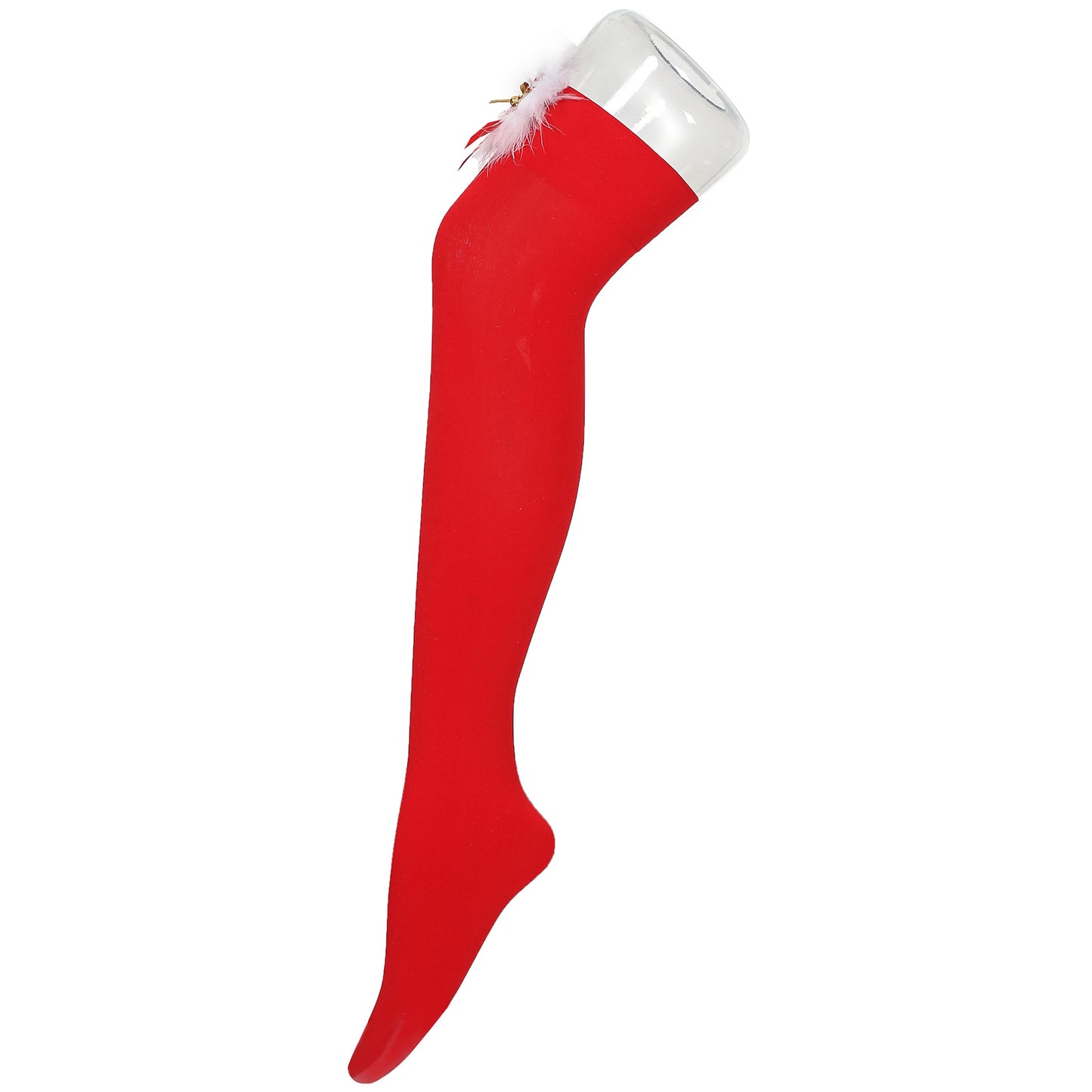 Thickened Women's Red Long Bow Christmas Stockings