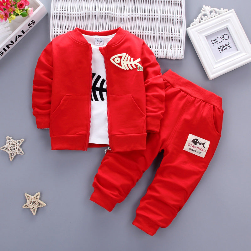 3Piece Fishbone Pant Jacket Set