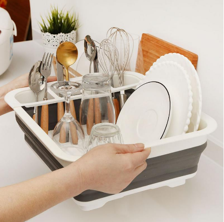 Folding Kitchen Drain Dish Rack