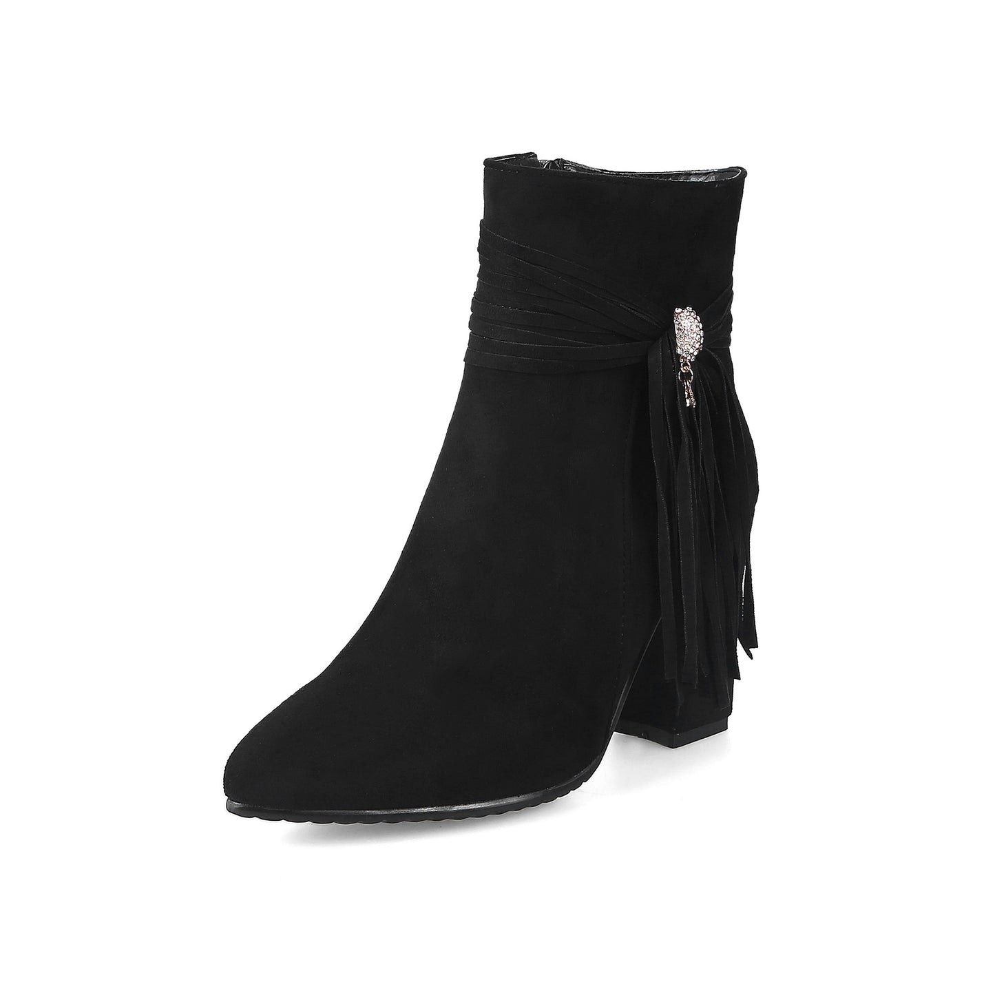 Low Suede Ankle Boots