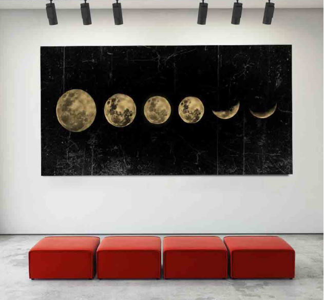 Lunar Eclipse Wall Art Painting