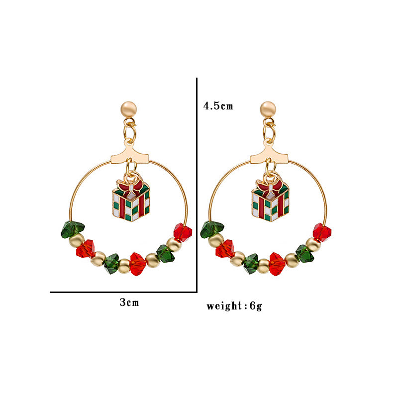 Christmas Series Earrings Santa Gifts