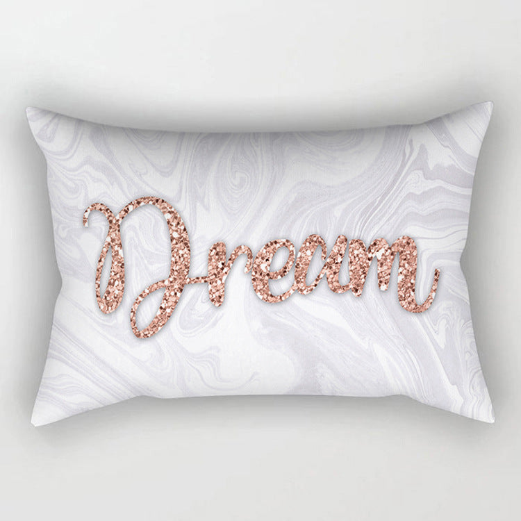 Rose Gold Powder Polyester Pillowcase