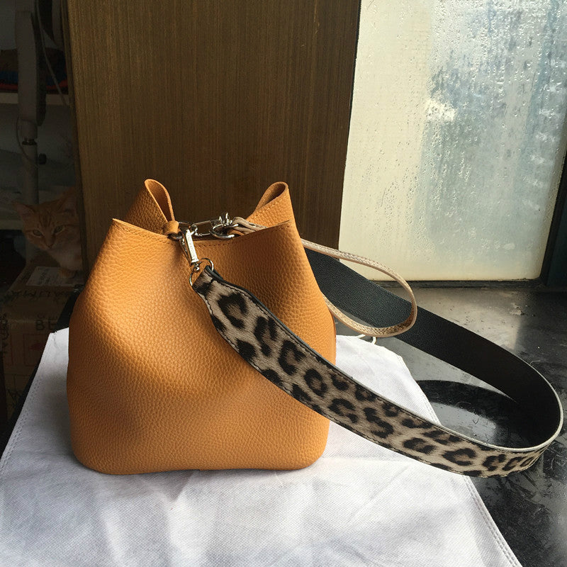 Animal Print Bucket Bag