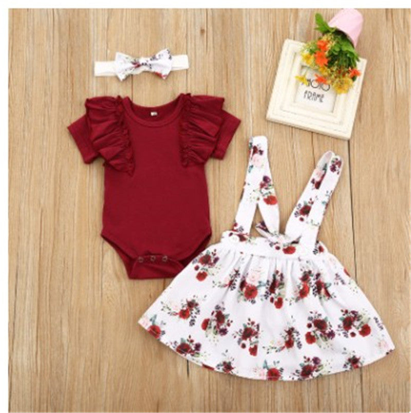 Skirt Romper Floral Set