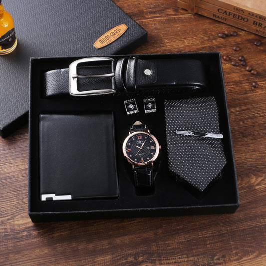 New Quartz Wristwatch Bracelet Gift Set For Men