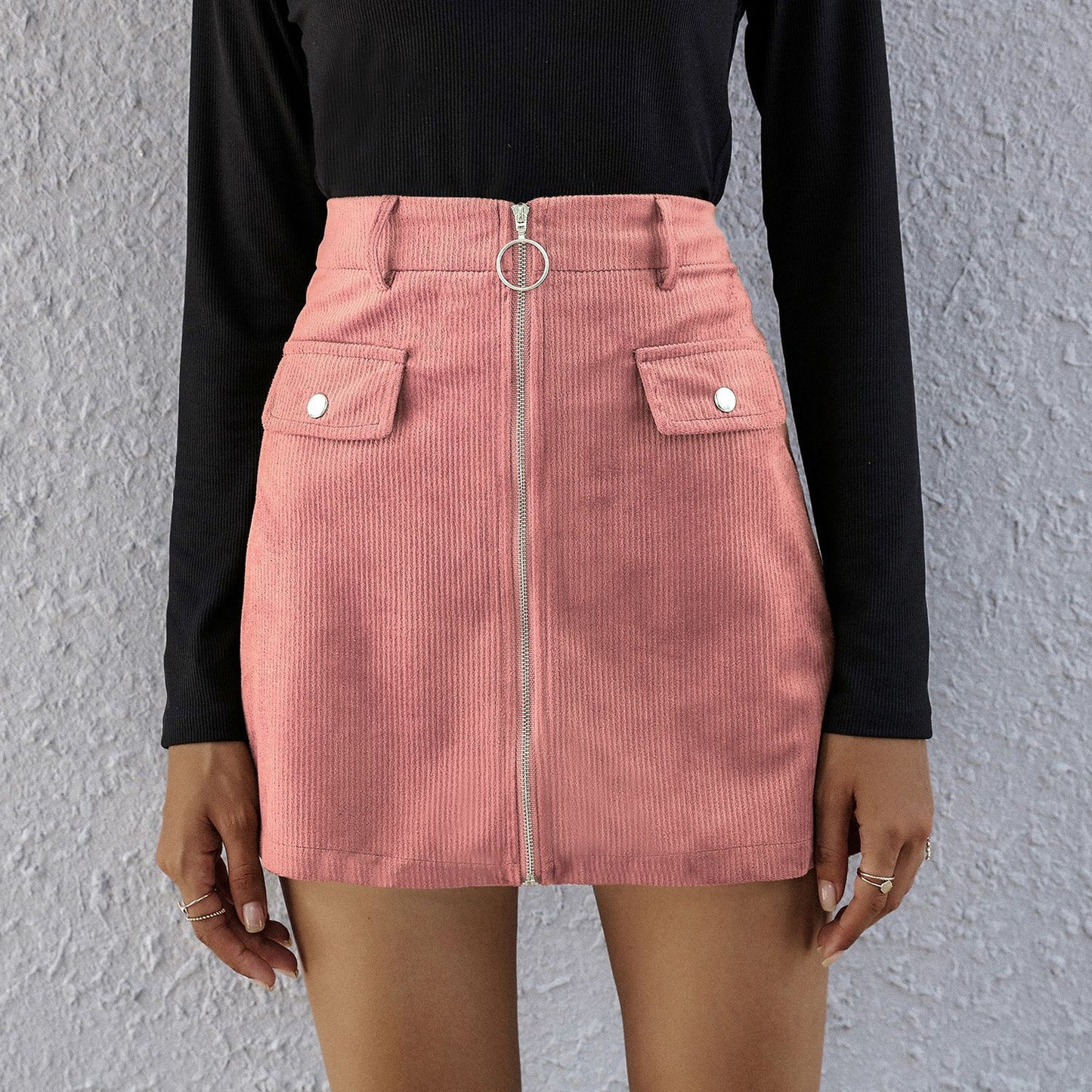 High Waist A Line Skirt