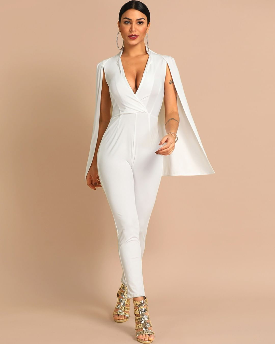 Sexy Shawl Jumpsuit