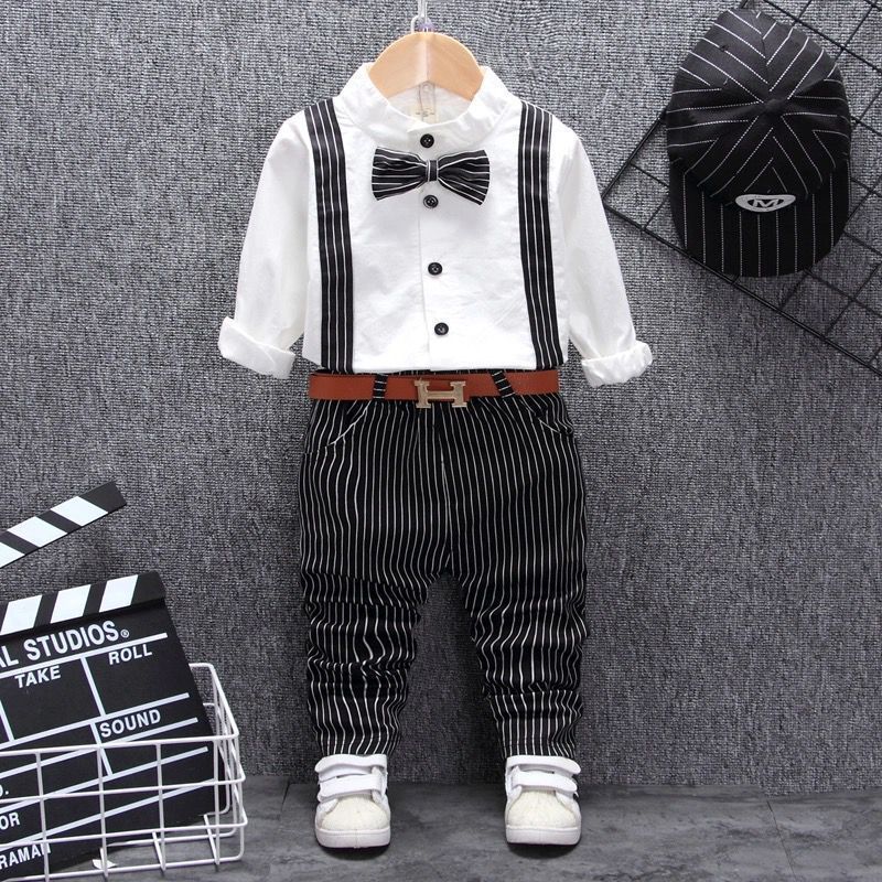 Boys Bib 2Piece Suit Set