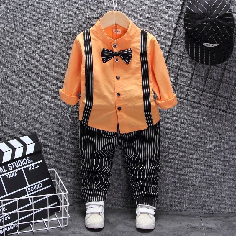 Boys Bib 2Piece Suit Set