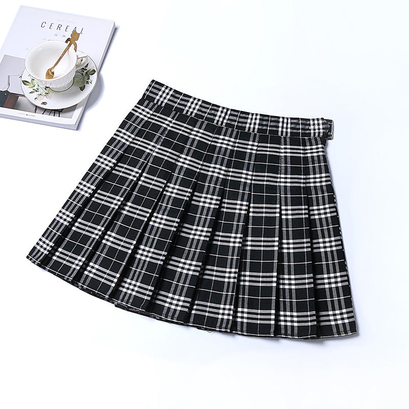 Classic Plaid Skirt Jk Uniform Skirt