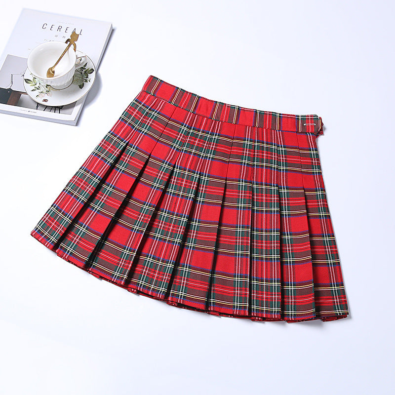 Classic Plaid Skirt Jk Uniform Skirt