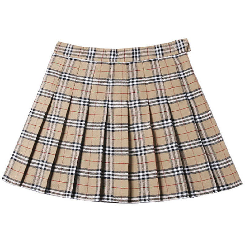 Classic Plaid Skirt Jk Uniform Skirt