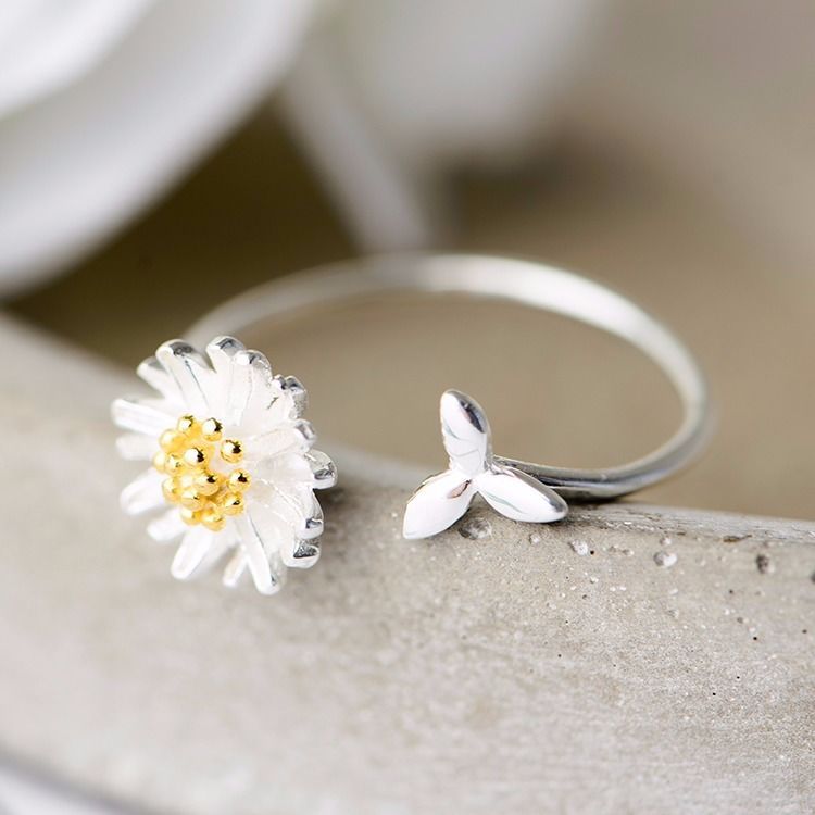 CIAXY 925 Sterling Silver Daisy Flower