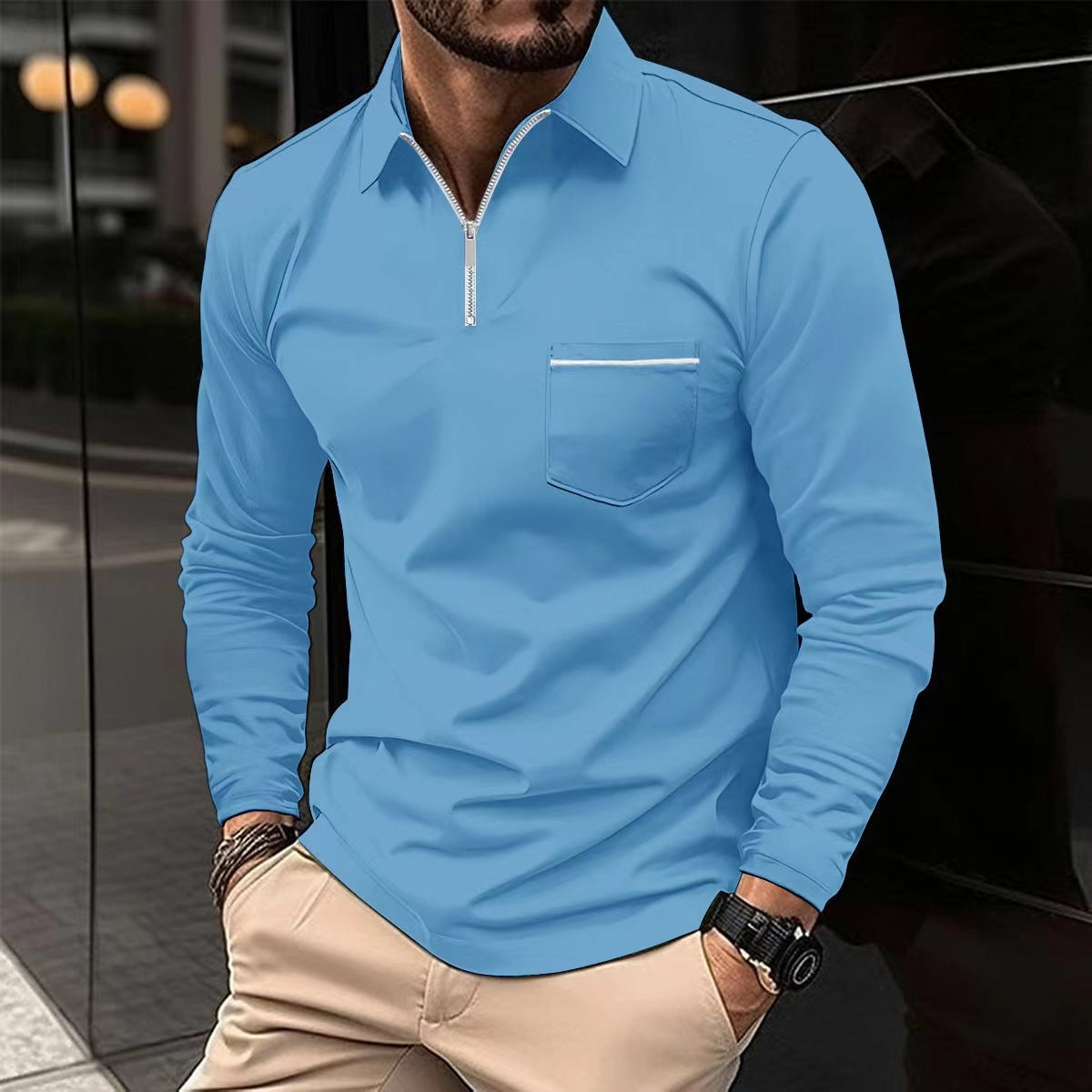 Long Sleeve Polo Shirt