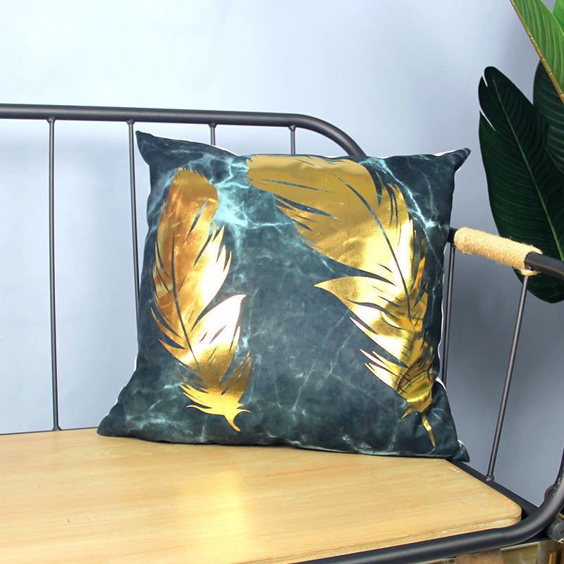 Marble Pattern Bronzing Pillowcase