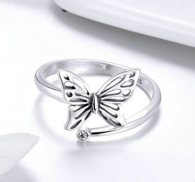 925 Sterling Silver Vintage Butterfly