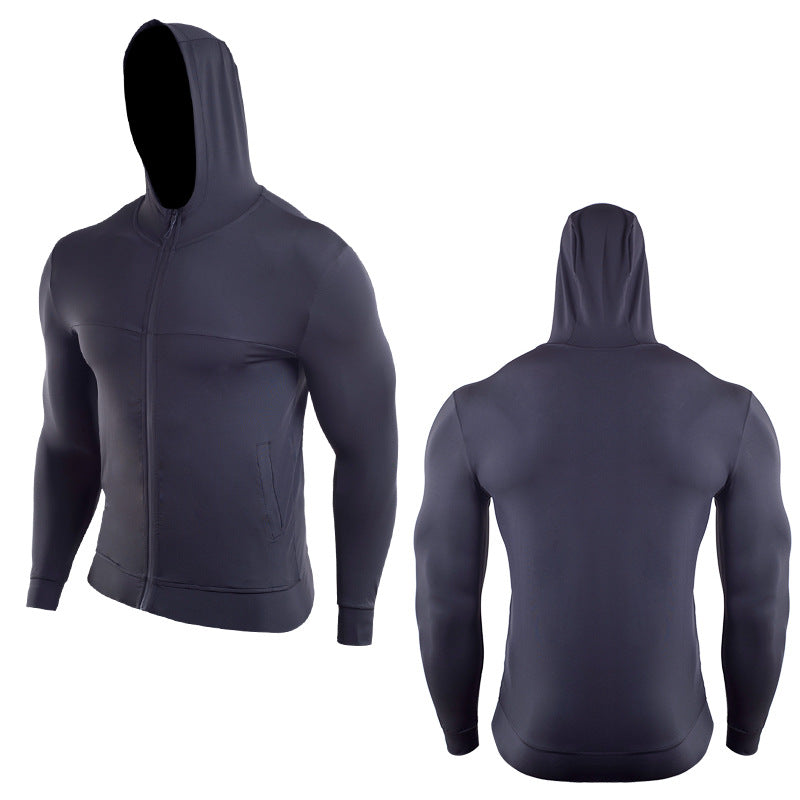 Training yoga hooded workout clothes