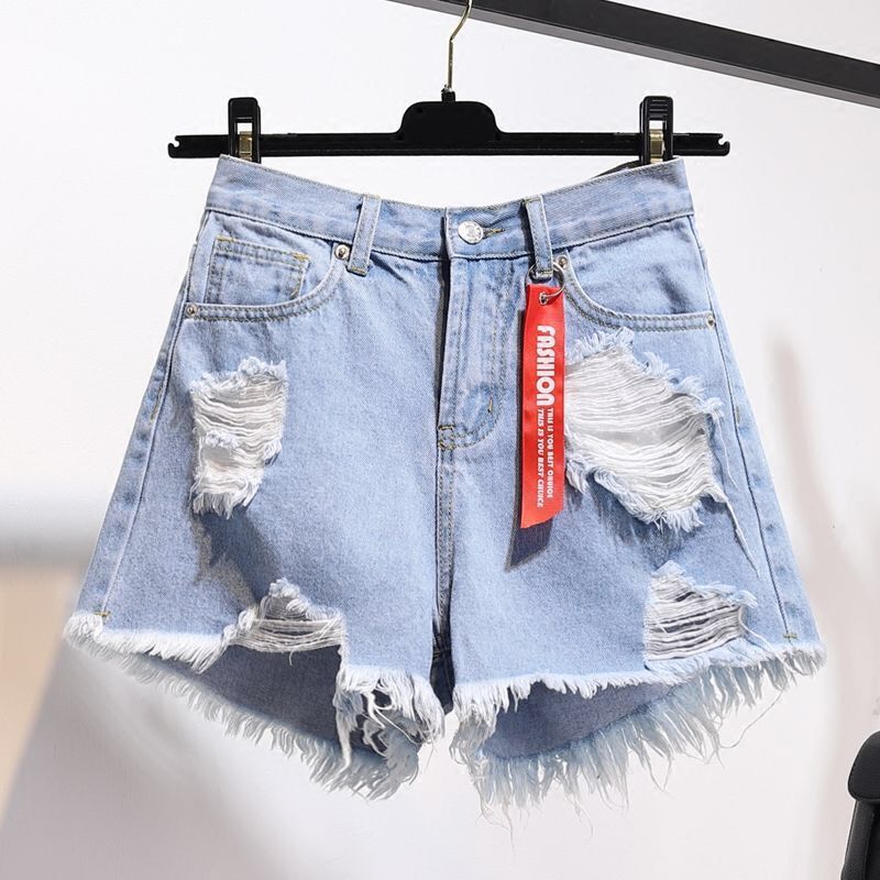 Raw Hem Denim Shorts