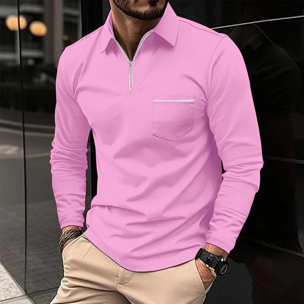 Long Sleeve Polo Shirt