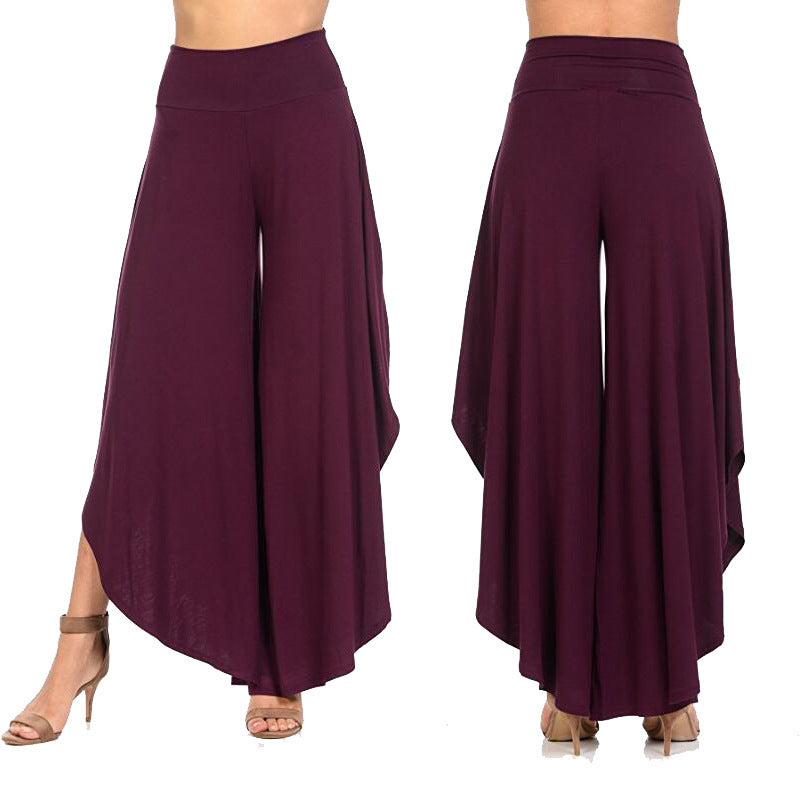 Irregular Big Flared Pants Big Swing Wide Leg Pants Women