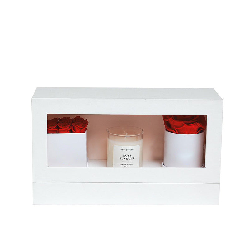 Aromatherapy Candle Preserved Flower Gift Box Set