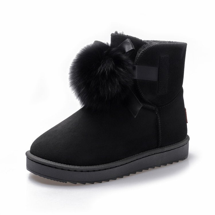 Cotton Snow Boots Puffy Middle