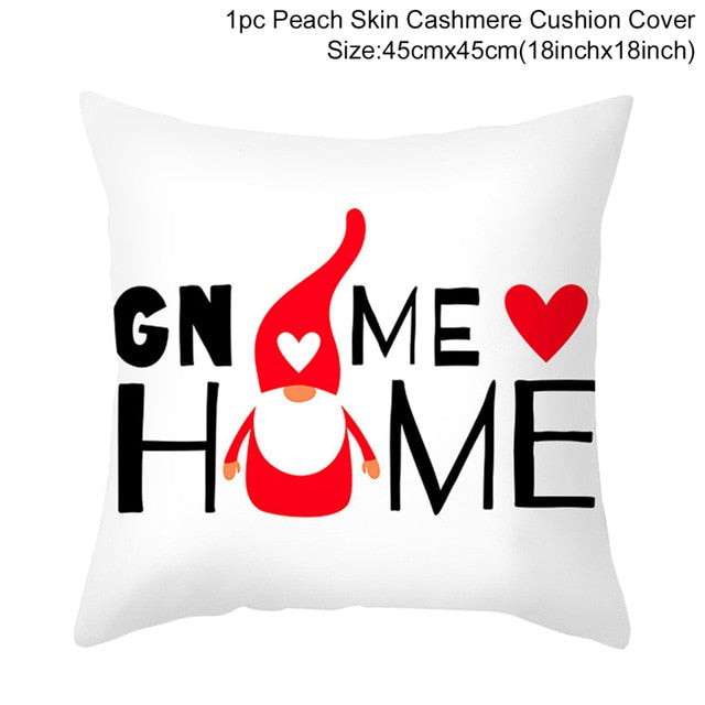 Red Cartoon Letter Series Valentine's Day Pillowcase