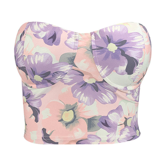 Floral Tube Top Vest