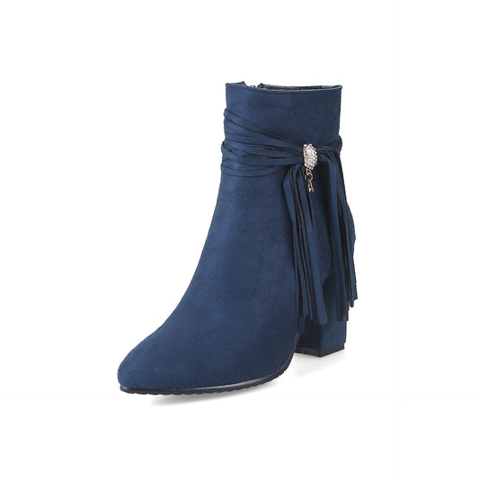 Low Suede Ankle Boots