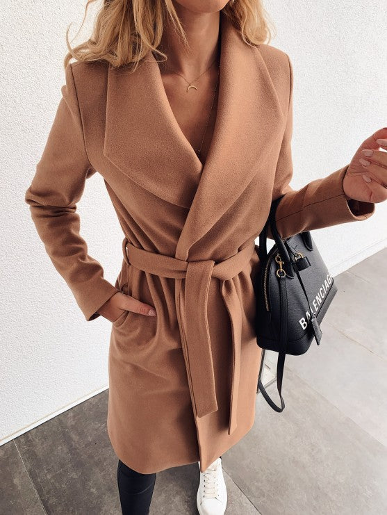 Woolen Trench Business Coat