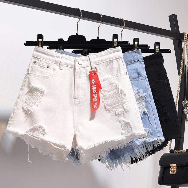 Raw Hem Denim Shorts