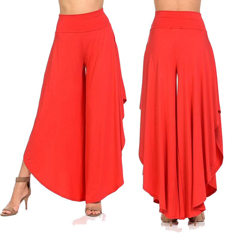 Irregular Big Flared Pants Big Swing Wide Leg Pants Women