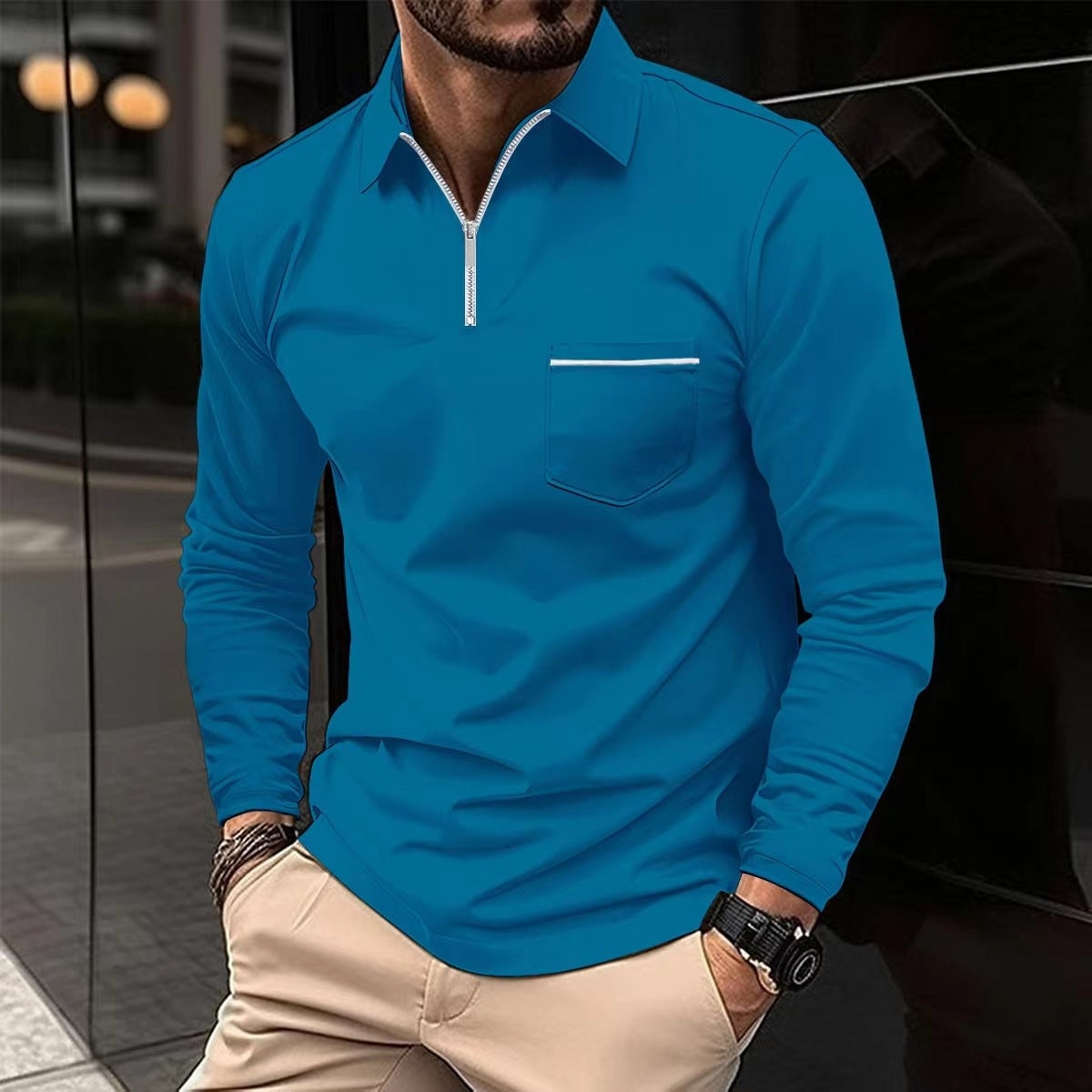 Long Sleeve Polo Shirt