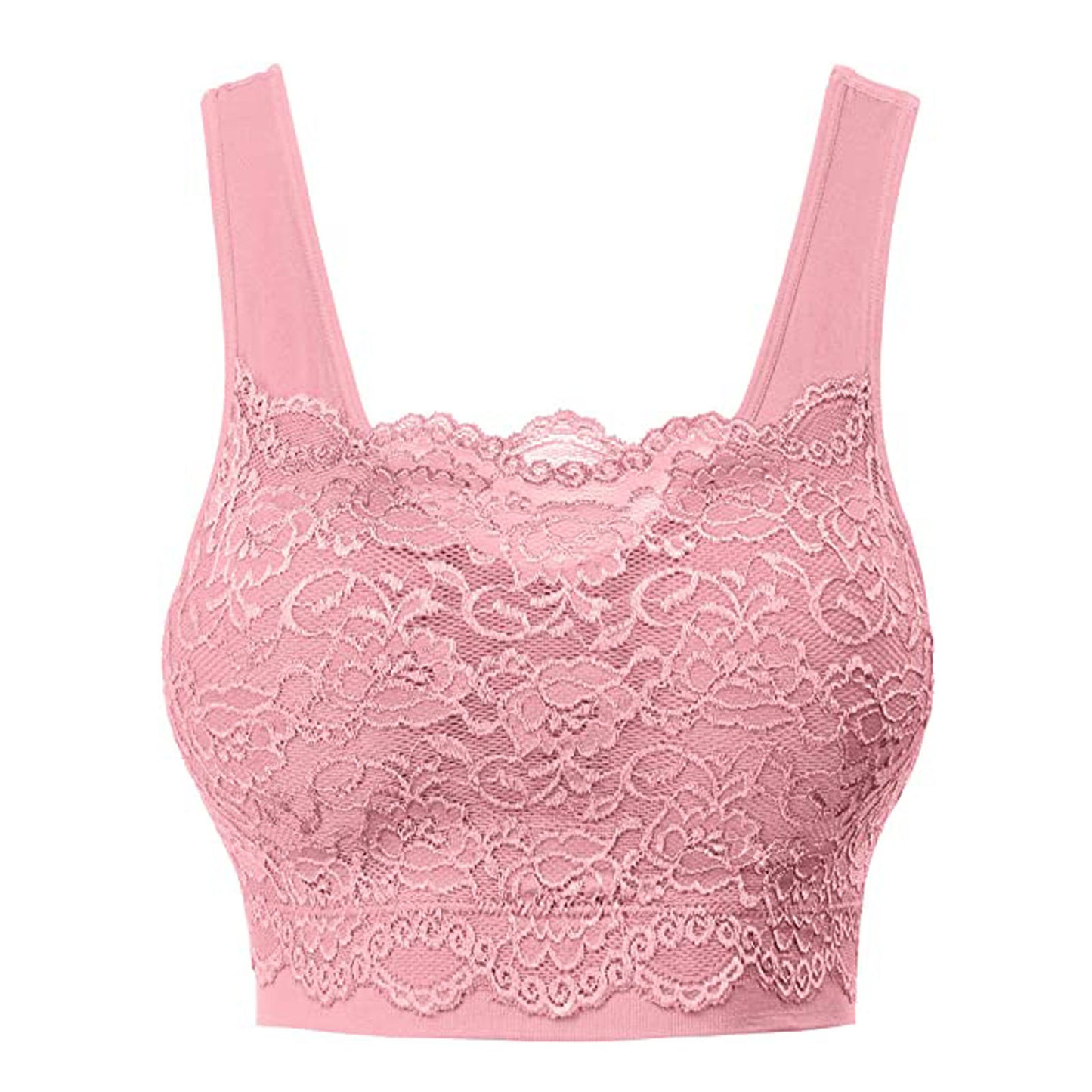 In Stock Women's Seamless Lace Top With Front Lace Bra Sports Bra Lace Stitching