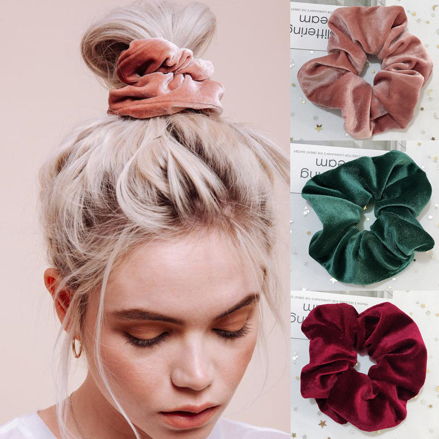 Flannel Hair Tie Hair Rope Amazon Velvet