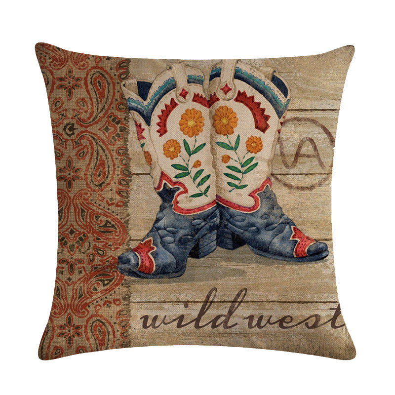 Wild West Throw Pillow Covers