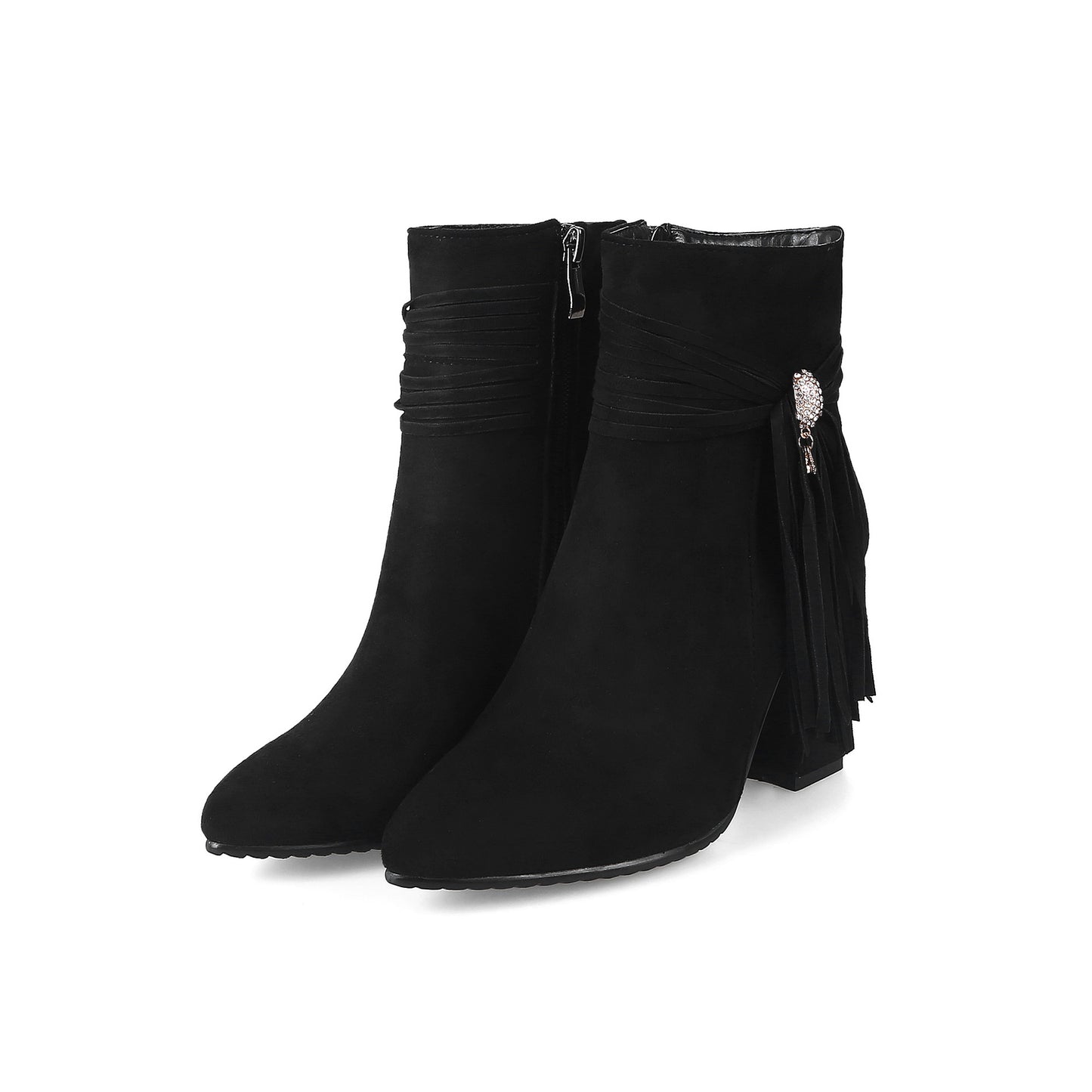 Low Suede Ankle Boots