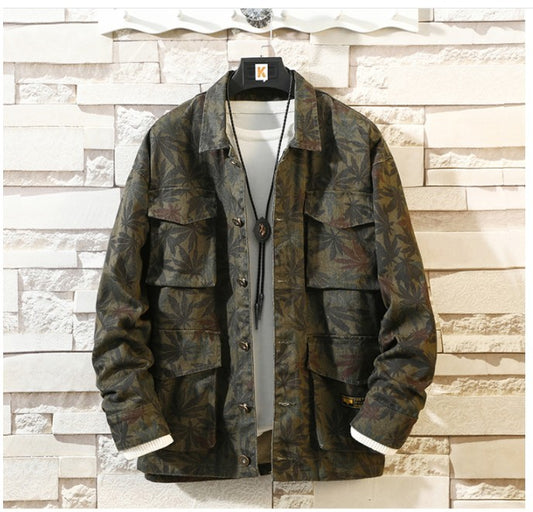 Camouflage Denim Jacket Coat