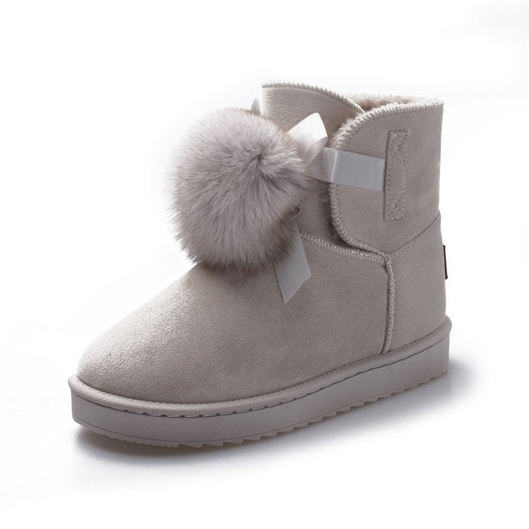 Cotton Snow Boots Puffy Middle