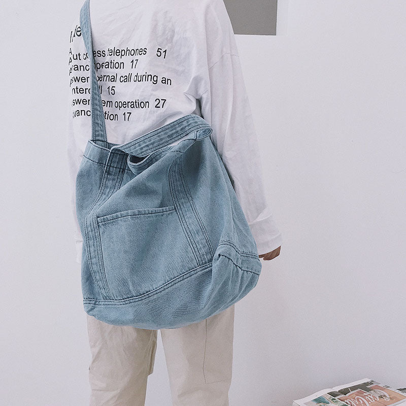 Large Capacity Canvas Denim Bag