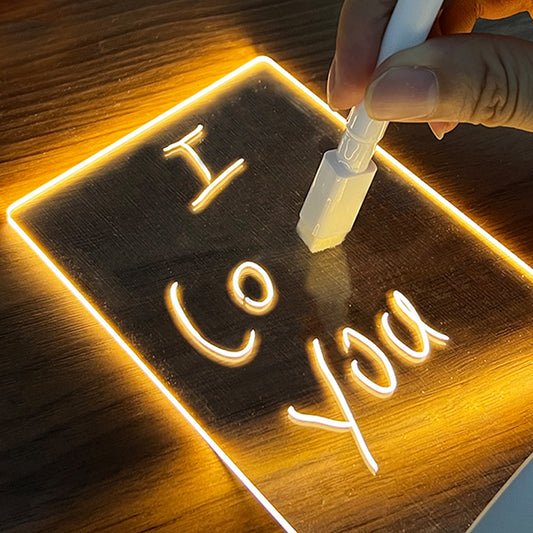 Creative Led Night Light USB Message Board