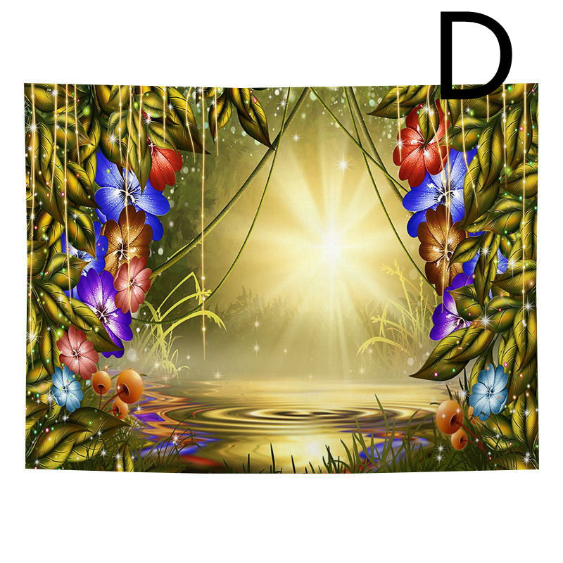 Beautiful Printed Natural Forest Large Wall Tapestry Bohemian Wall Art