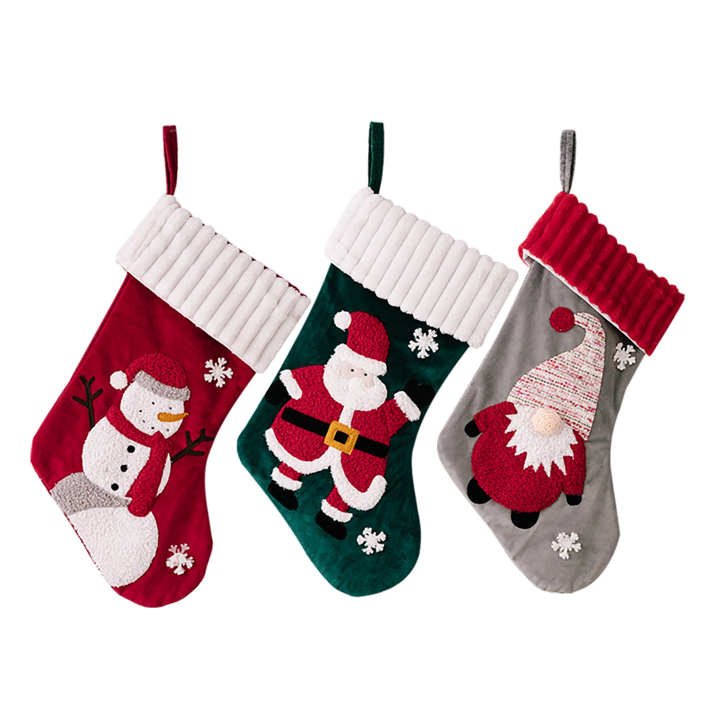 Christmas Gold Velvet Patch Christmas Stockings