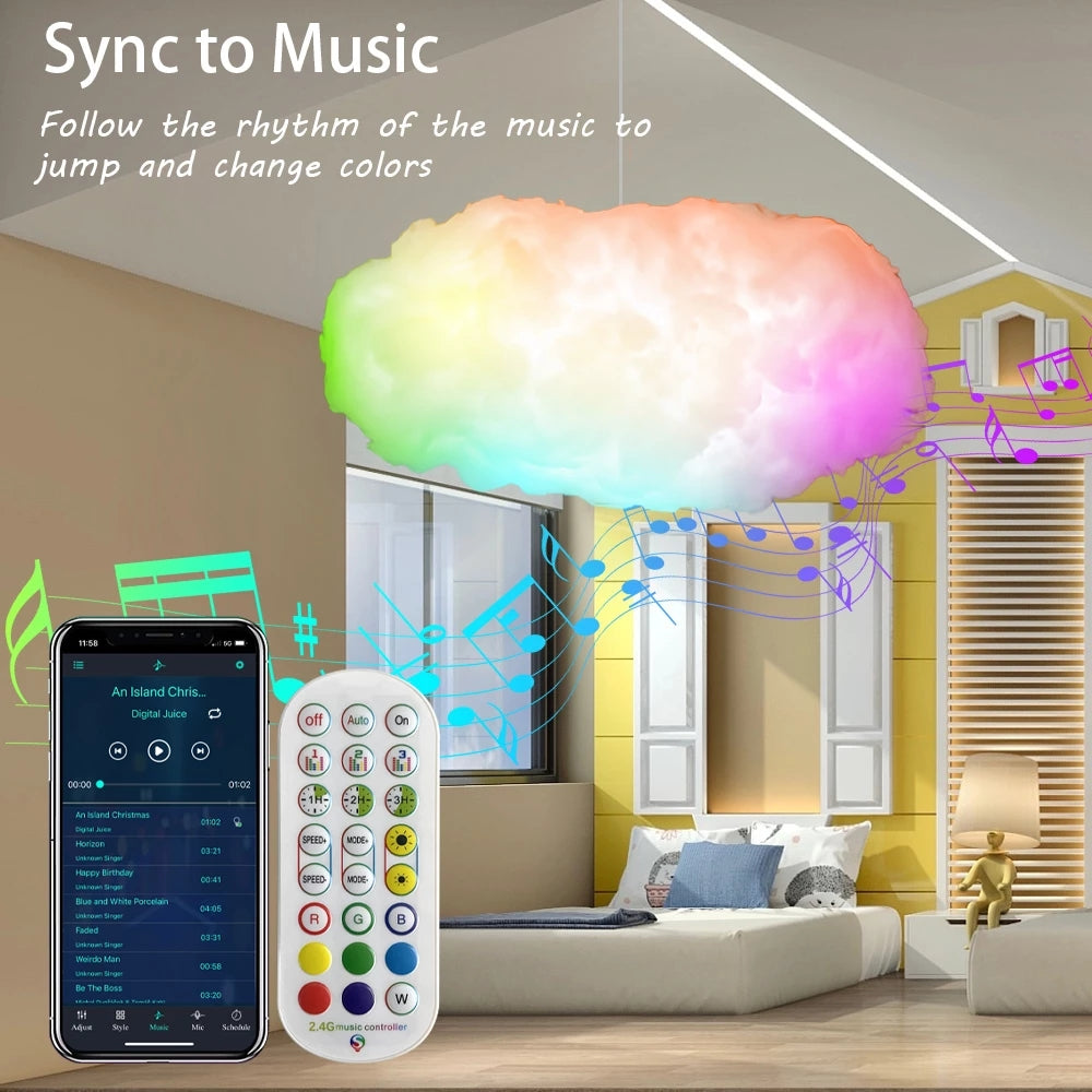 USB Cloud Light APP Control Music Synchronization