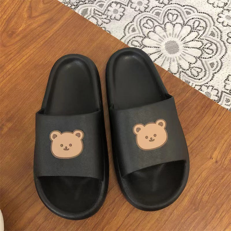 Cute Bear Slippers Summer Beach Shoes Bathroom Slippers